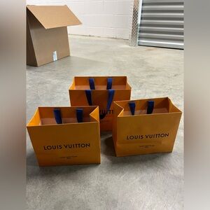 Louis Vuitton (paper) Bags and Boxes , ribbons